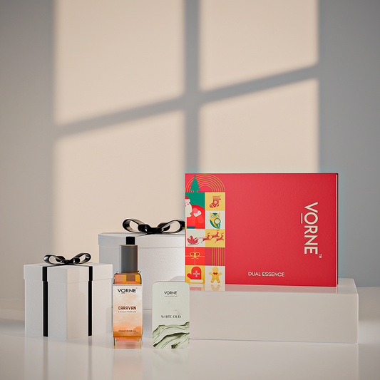 VORNE Caravan Eau De Parfum & White Oud Solid Perfume Combo for Men (EDP + 12g Solid Perfume)