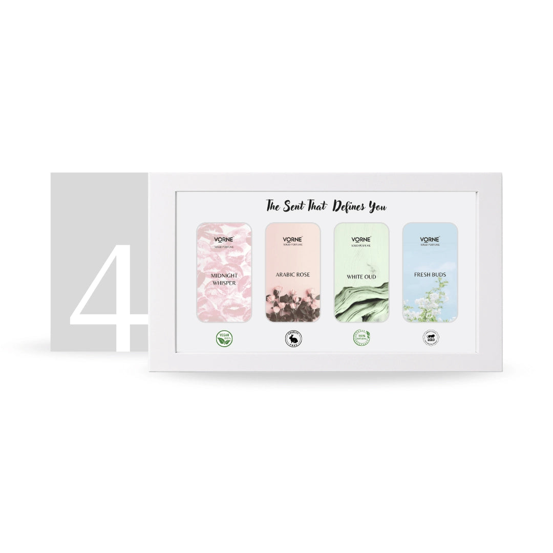VORNE Set of 4 Solid Perfume for Women