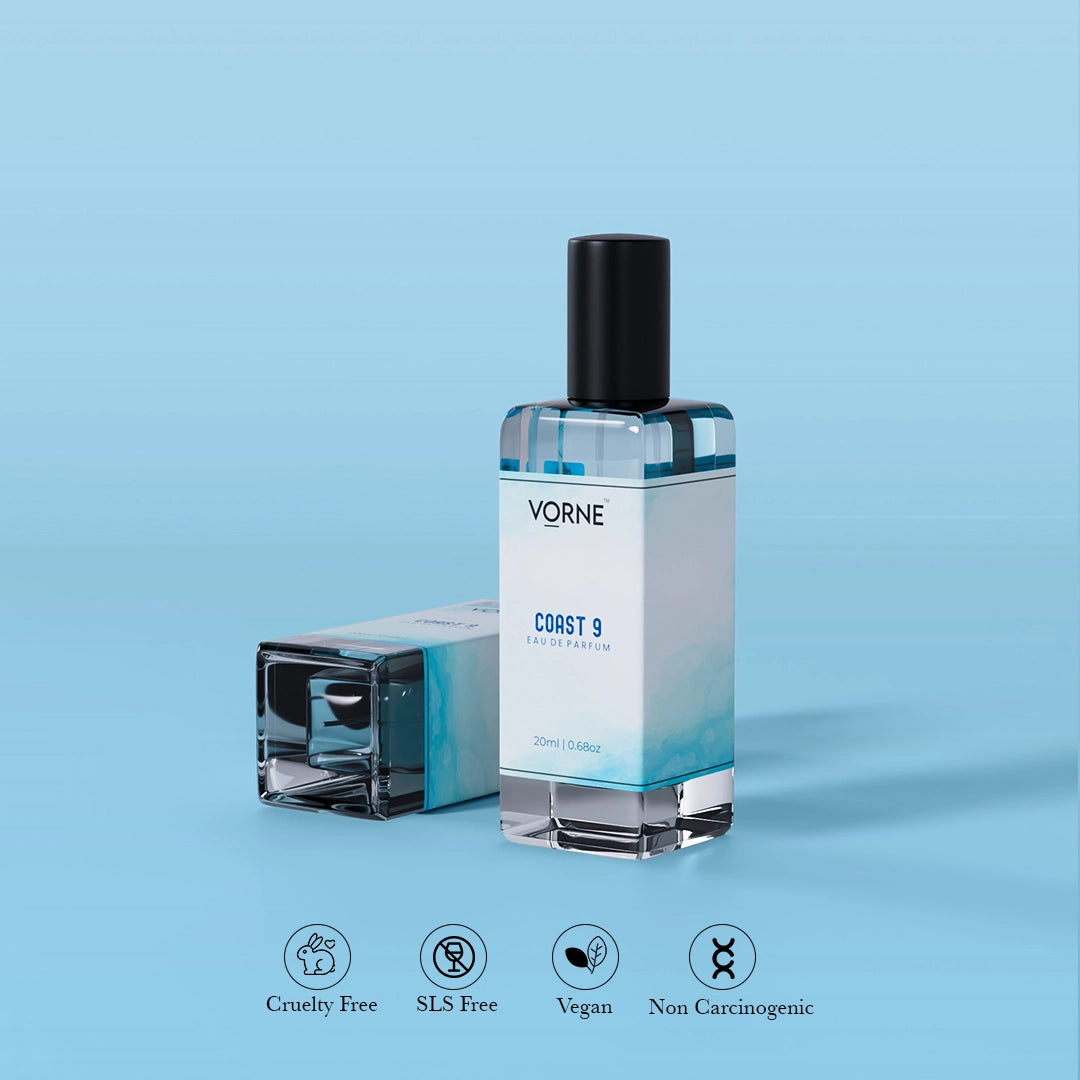 VORNE Coast 9 EDP and Marine Spirit Solid Perfume Combo For Men