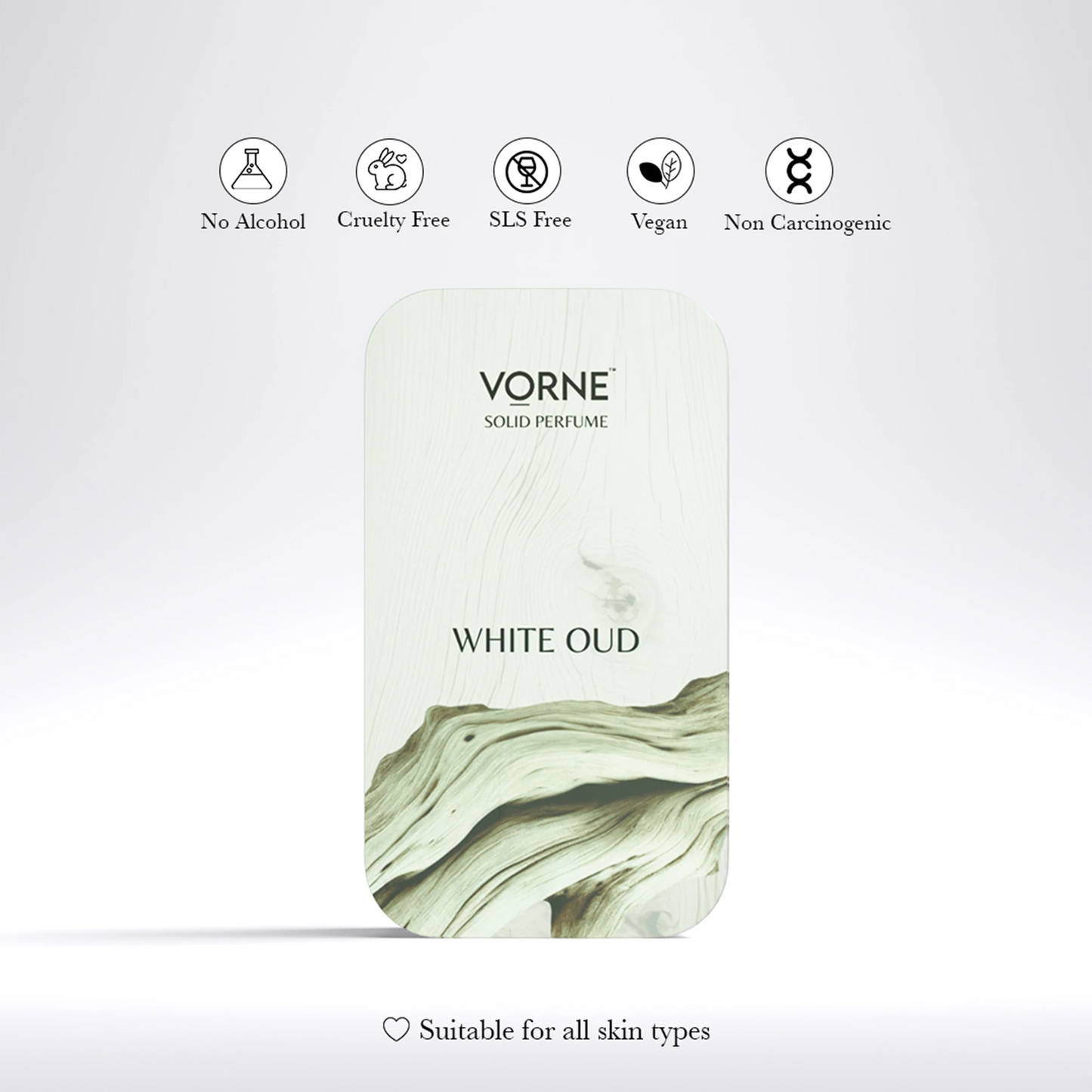 VORNE White Oud Solid Perfume for Men & Women