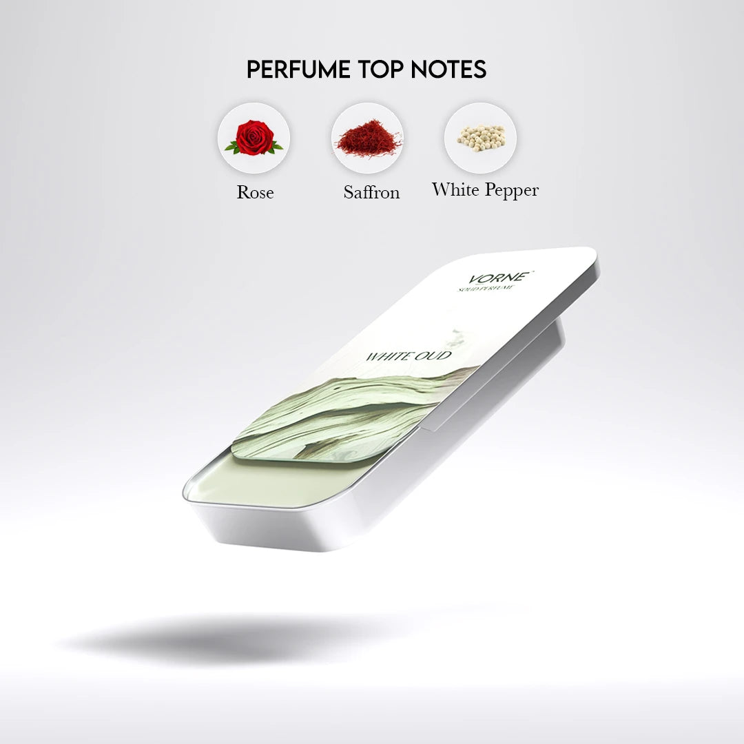 VORNE White Oud Solid Perfume for Men & Women