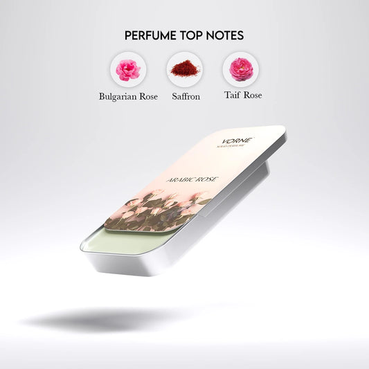 VORNE Midnight Whisper and Arabic Rose Solid Perfume Combo Set for Women