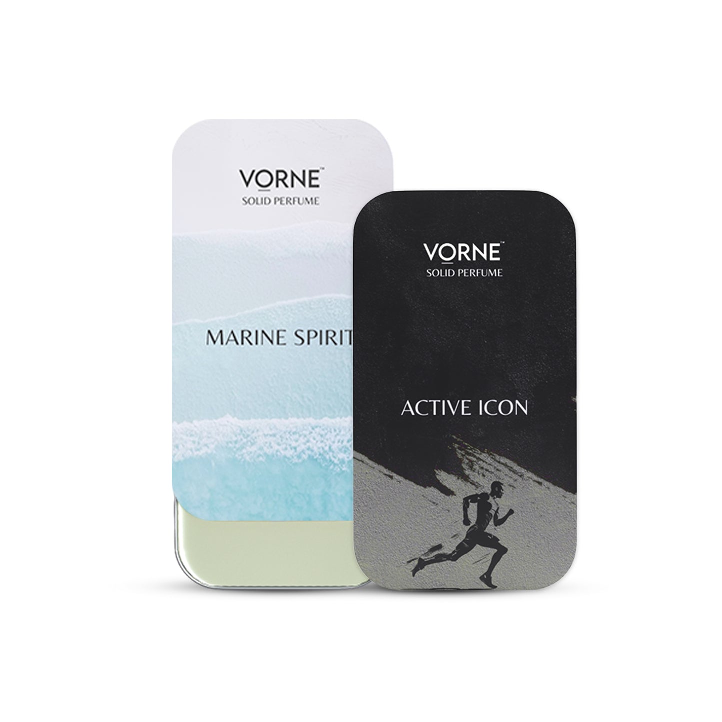 VORNE Marine Spirit and Active Icon Solid Perfume Combo Set for men