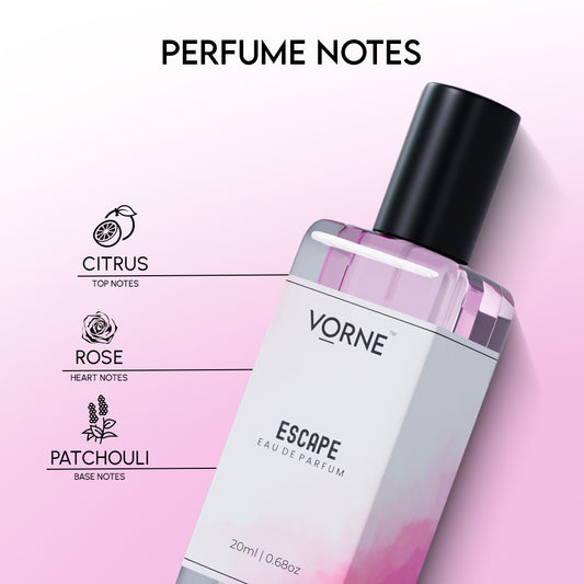 VORNE Escape EDP and Midnight Whisper Solid Perfume Combo for Women