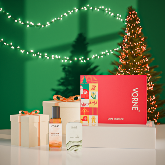 VORNE Caravan Eau De Parfum & White Oud Solid Perfume Combo | Christmas Special Edition for Men (EDP + 12g Solid Perfume)