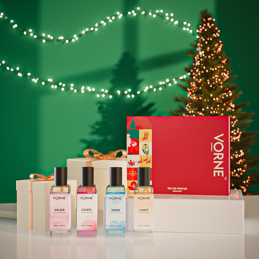 VORNE Eau De Parfum Pack of 4 | Christmas Special Edition for Women (4 x 20ml EDPs)