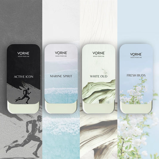 VORNE Set of 4 Solid Perfume for Men