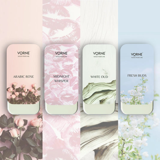 VORNE Set of 4 Solid Perfume for Women