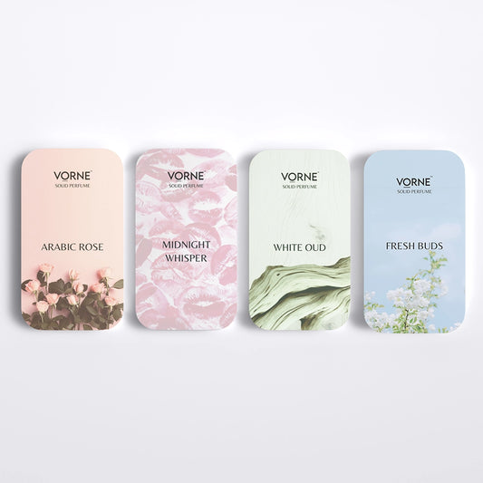 VORNE Set of 4 Solid Perfume for Women