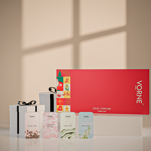 VORNE Solid Perfume Gift Set for Women | Pack of 4 Fragrances (4 x 12g)