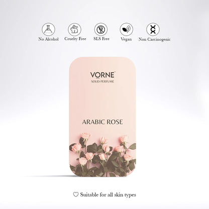 VORNE ValourEDP and Arabic Rose Solid Perfume Combo for Women