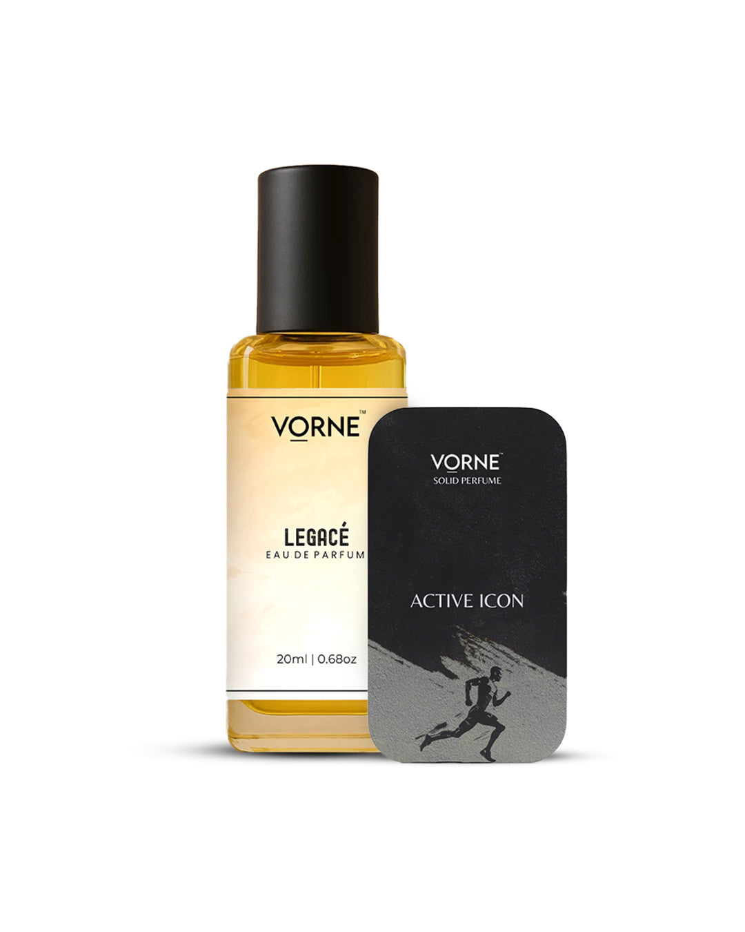 VORNE Legace EDP 20ml and Active Icon Solid Perfume Combo