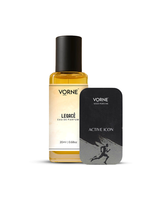 VORNE Legace EDP 20ml and Active Icon Solid Perfume Combo