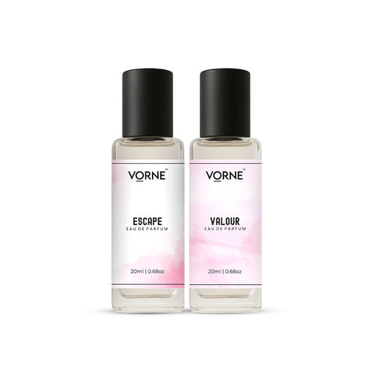 VORNE Escape & Valour EDP 20Ml each perfume Combo for women