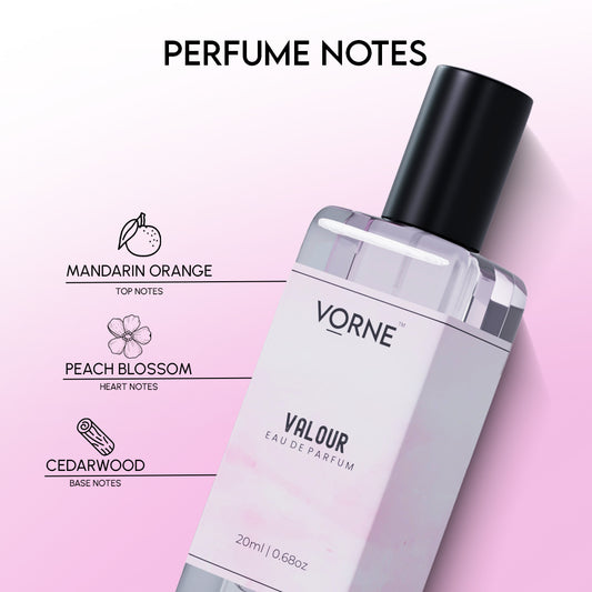 VORNE ValourEDP and Arabic Rose Solid Perfume Combo for Women