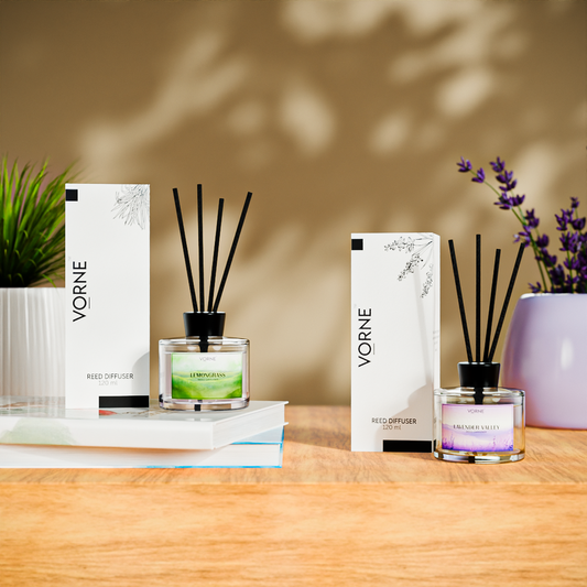 Vorne Lavender Valley + Lemongrass Reed Diffuser set