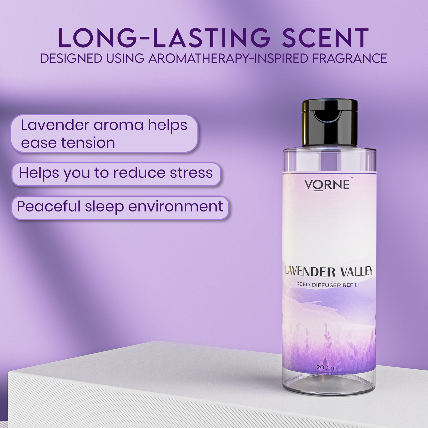 VORNE Lavender Valley Reed Diffuser Refill 200ml