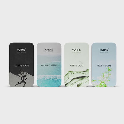 VORNE Set of 4 Solid Perfume for Men