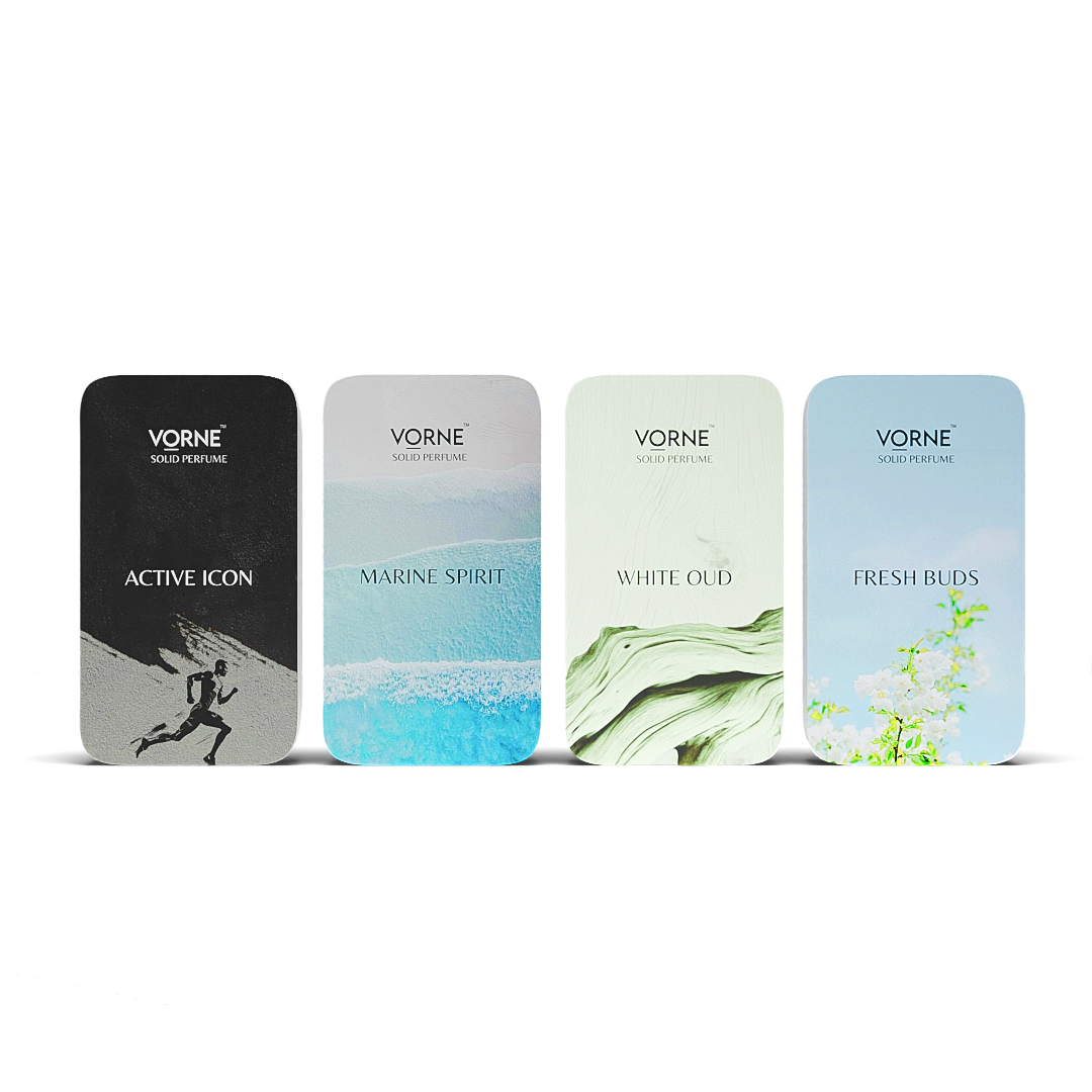 VORNE Set of 4 Solid Perfume for Men