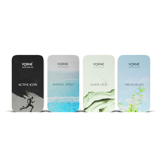 VORNE Set of 4 Solid Perfume for Men