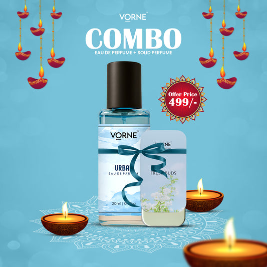 VORNE Urban EDP and Fresh Buds Solid Perfume Combo