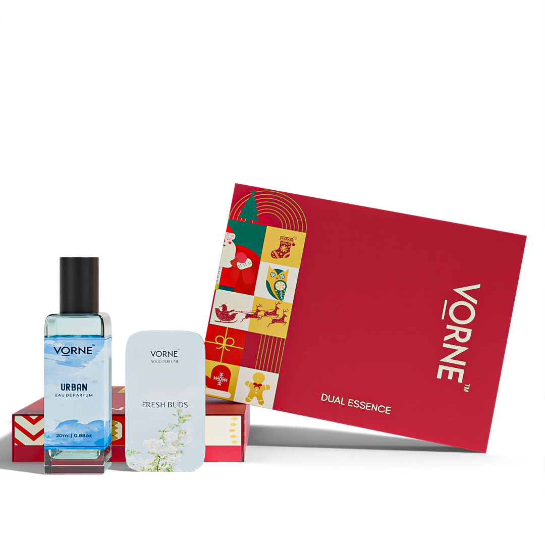 VORNE Urban Eau De Parfum & Fresh Buds Solid Perfume Combo |  Christmas Special Edition for Men (EDP + 12g Solid Perfume)